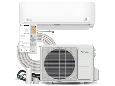 Senville LETO Series Mini Split Air Conditioner Heat Pump, 9000 BTU 110/120V